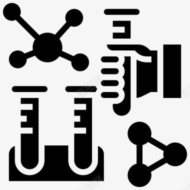 钢结构工程分子生物学化学图标图标