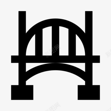 桥梁桥梁施工穿越图标图标