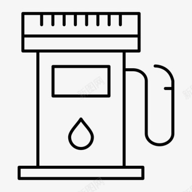 煤气煤气加油站地图图标图标