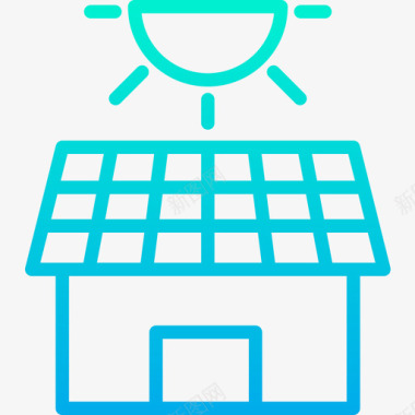 太阳能板太阳能板能量28梯度图标图标
