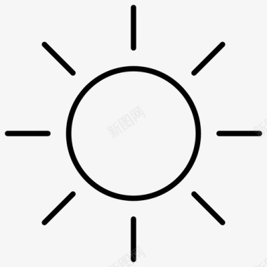 夏季阳光2件装线图标图标