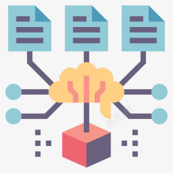 预测模型预测模型数据科学17平面图标高清图片