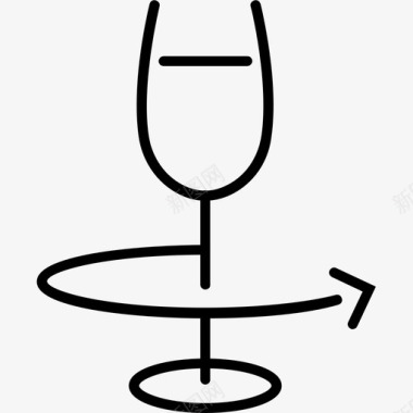 葡萄酒玻璃杯高脚杯图标图标