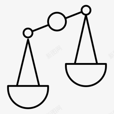 平衡法平衡公正规模图标图标