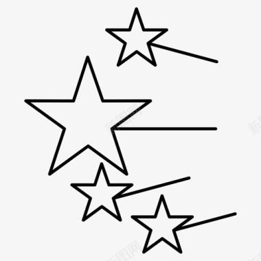 星星庆祝活动装饰品图标图标