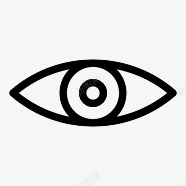 眼球眼睛眼球虹膜图标图标