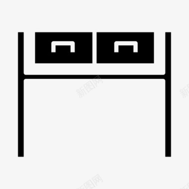 木制桌子桌子装饰家具图标图标
