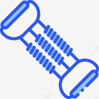 扩胸器瑜伽17蓝色图标图标