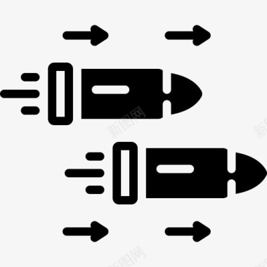 矢量子弹快子弹轻图标图标
