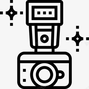 单反单反相机相机和配件6线性图标图标