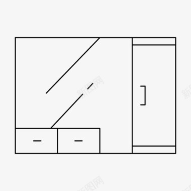 橱柜衣柜模版衣柜橱柜家具图标图标