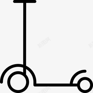 自行车踏板车婴儿自行车踢图标图标