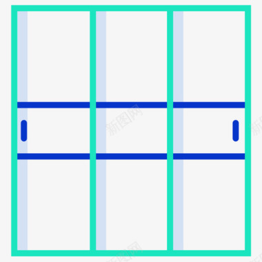 衣柜家具装饰3轮廓颜色图标图标