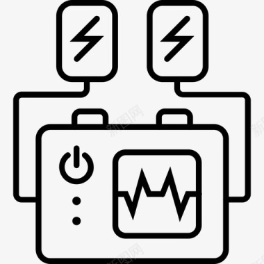 除颤器心脏药物图标图标