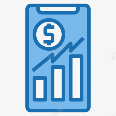 金融数字支付3蓝色图标图标