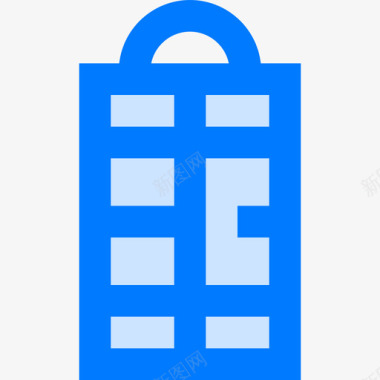 电话亭城市便利设施3蓝色图标图标