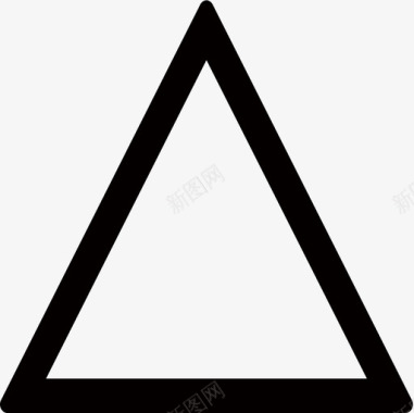 三角形-空心框图标