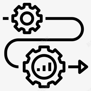 过滤过程进化发展成长图标图标