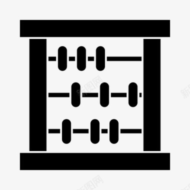 古算盘算盘教育学校图标图标