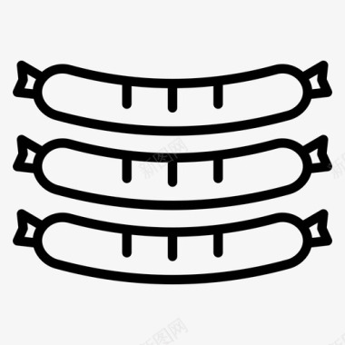 香肠加工香肠美国17直系图标图标