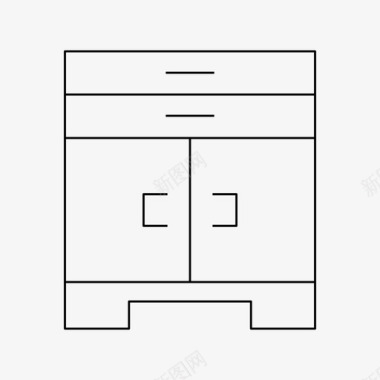 橱柜衣柜模版衣柜橱柜家具图标图标