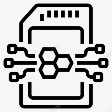 数据存储纳米存储卡数据存储图标图标