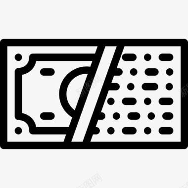 水墨数字8免扣支付数字服务8线性图标图标