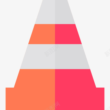 交通图标交通锥交通和驾驶5平坦图标图标