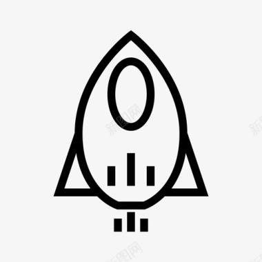 助推火箭宇宙飞船加速创业网络图标图标