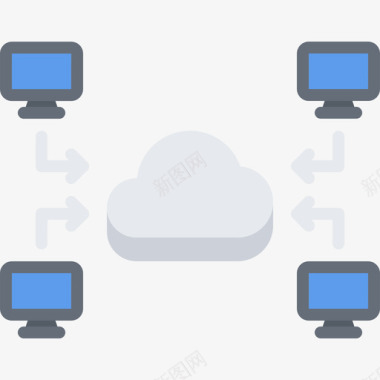 云计算机微云计算机云技术32平板图标图标