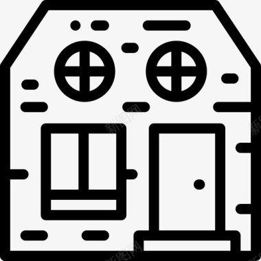 房屋倒塌房屋房屋类型22直线图标图标