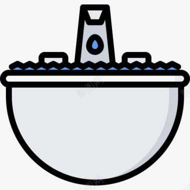 洗脸盆浴室47彩色图标图标