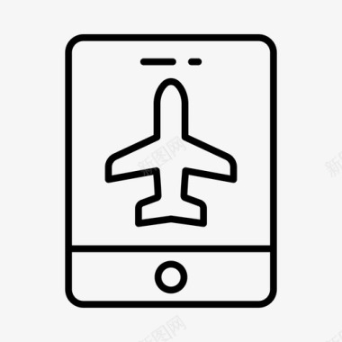 航空公司应用程序飞机旅游图标图标