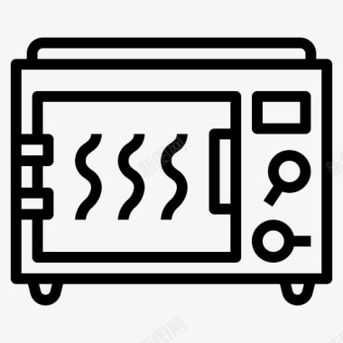 民国室内微波炉烹饪装饰图标图标
