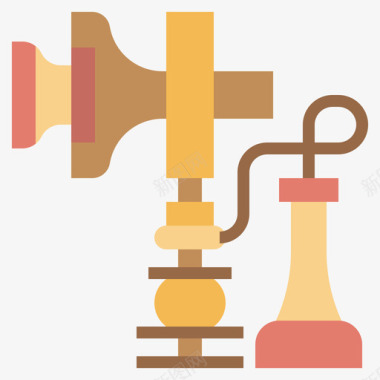 历史电话电话历史4扁平图标图标