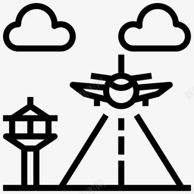 机场设计78号机场直飞航班图标图标