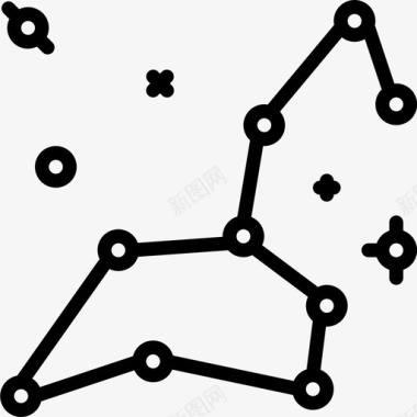 星座空间103直线图标图标