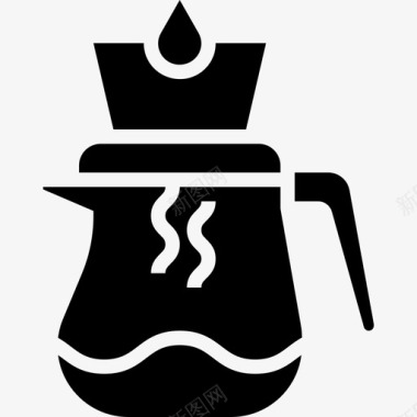 透明水杯滴水杯咖啡58字形图标图标