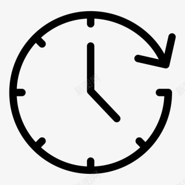 24小时时钟时间图标图标