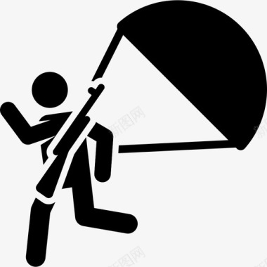 伞兵军用40装满图标图标