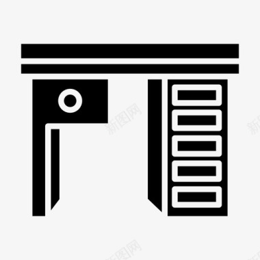 木制桌子桌子装饰家具图标图标