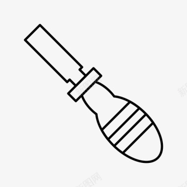 木雕镂空凿子雕刻工具图标图标