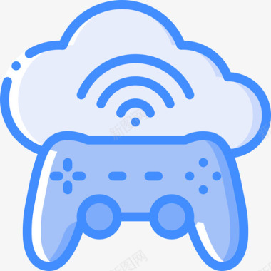 游戏信息技术10蓝色图标图标