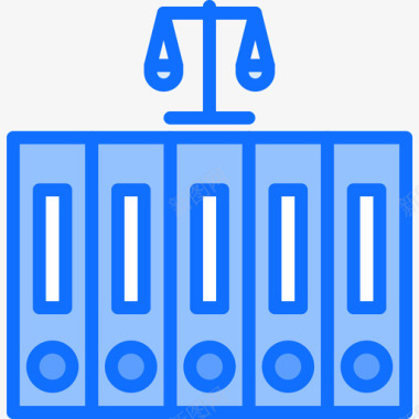 活页夹定律12蓝色图标图标
