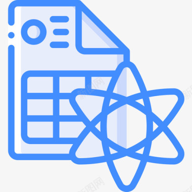 蓝色数据背景文件数据科学14蓝色图标图标