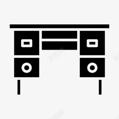 木制桌子桌子装饰家具图标图标