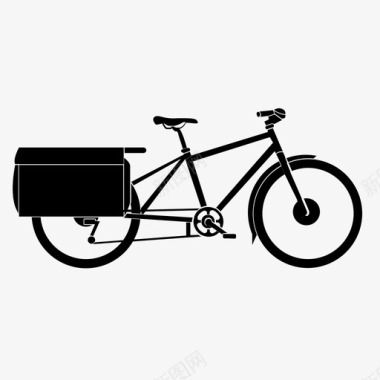 载货自行车拉斯滕拉德长尾图标图标