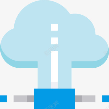 安全疏散平面云计算网络与安全2平面图标图标