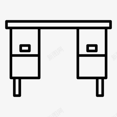 办公桌背景装饰办公桌装饰家具图标图标