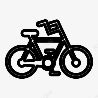 运动类图片自行车运动公路图标图标